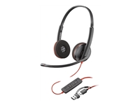 HP Poly Blackwire 3220 Stereo USB-C Headset +USB-C/A